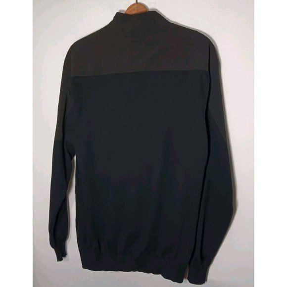 Callaway Golf Sweater Mens L Pullover Black Nationwide Insurance Logo 1/4 Zip - Picture 2 of 12